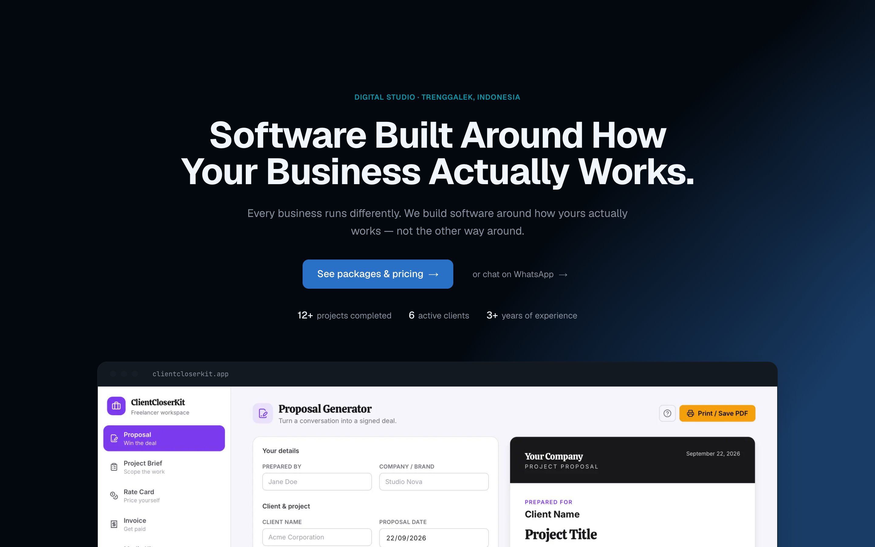 DevLab.tgk homepage after the rebuild